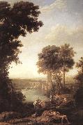 Claude Lorrain Landscape with the Finding of Moses sdfg France oil painting artist